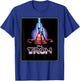 Disney TRON Official 1982 Original Movie Poster Art and Logo , Black, S T-Shirt - T-Shirt | Royal