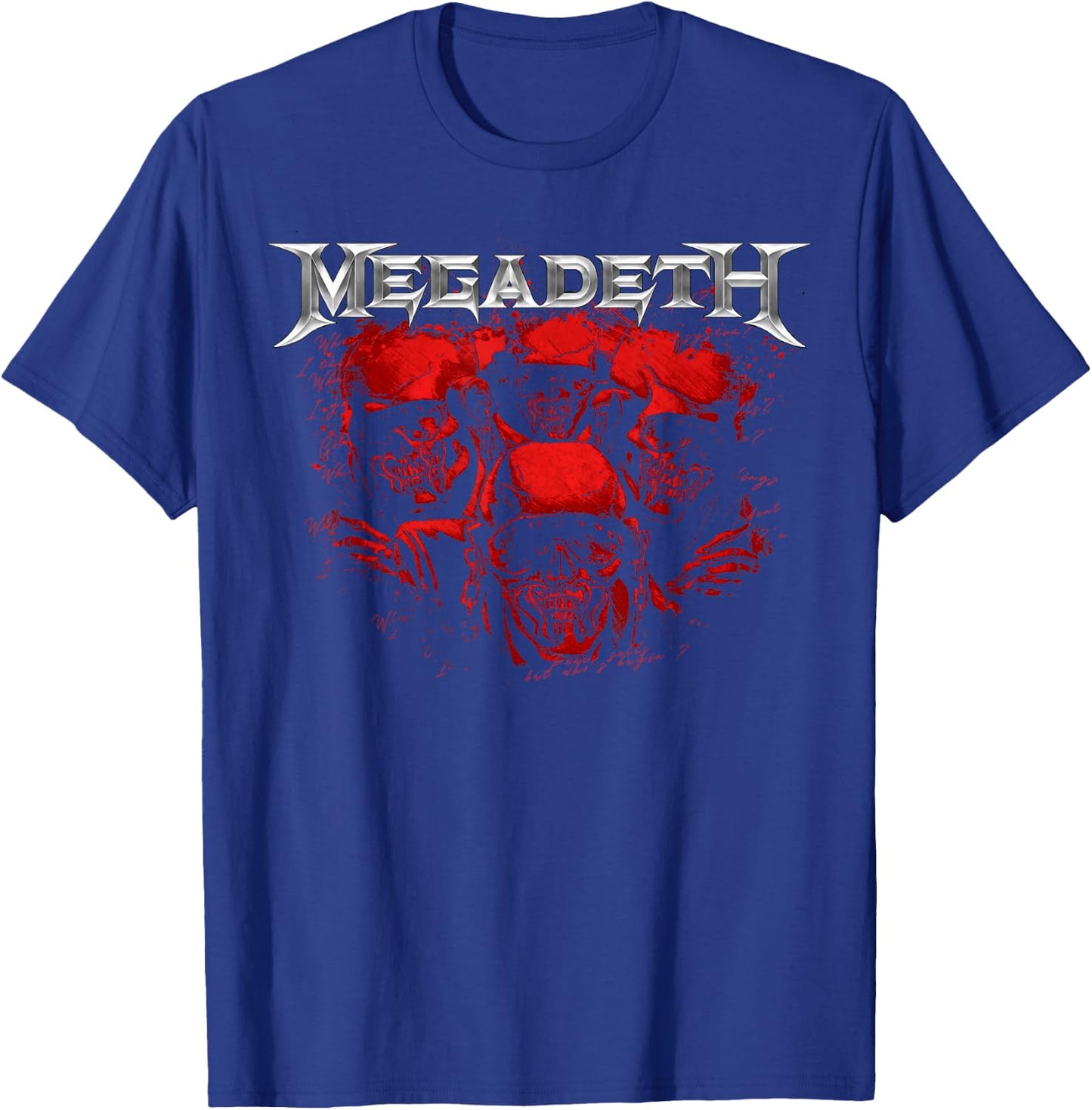 Megadeth - Red Vic Chrome T-Shirt - T-Shirt | Royal