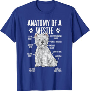 Westie Dog West Highland White Terrier T-Shirt - T-Shirt | Royal