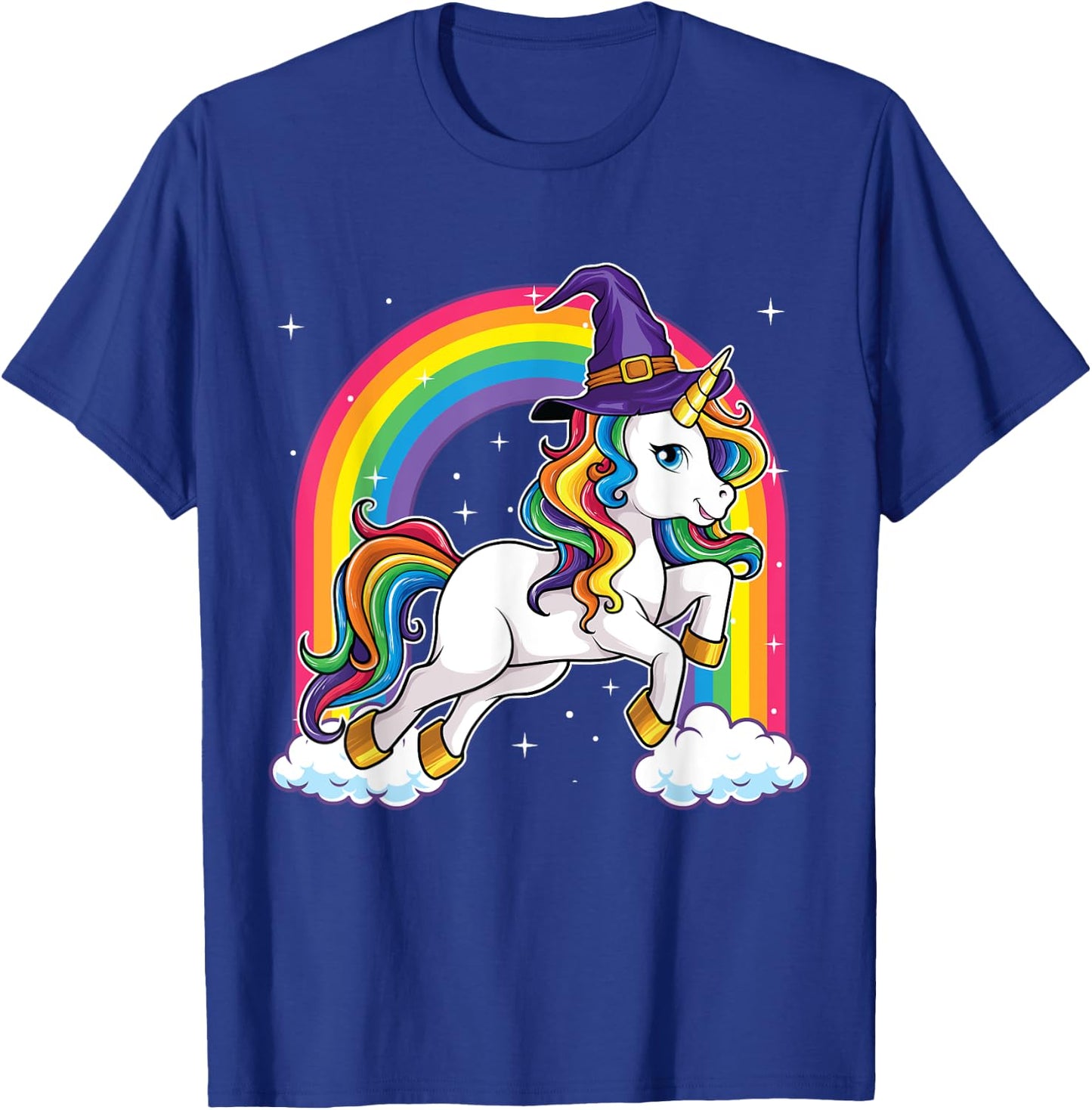 Unicorn Halloween Shirt for Girls Kids Women Witch T-Shirt - T-Shirt | Royal