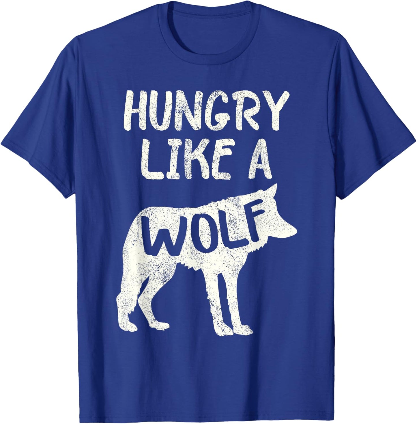Hungry Like A Wolf Shadow Graphic T-Shirt - T-Shirt | Royal