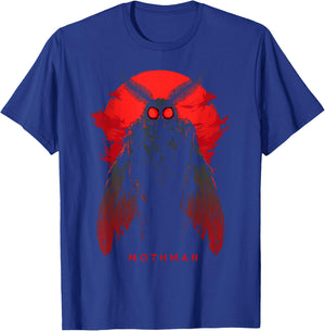 WEST VIRGINIA MOTHMAN CRYPTID Black Short Sleeve T Shirt S Cryptozoology Halloween T-Shirt - T-Shirt | Royal