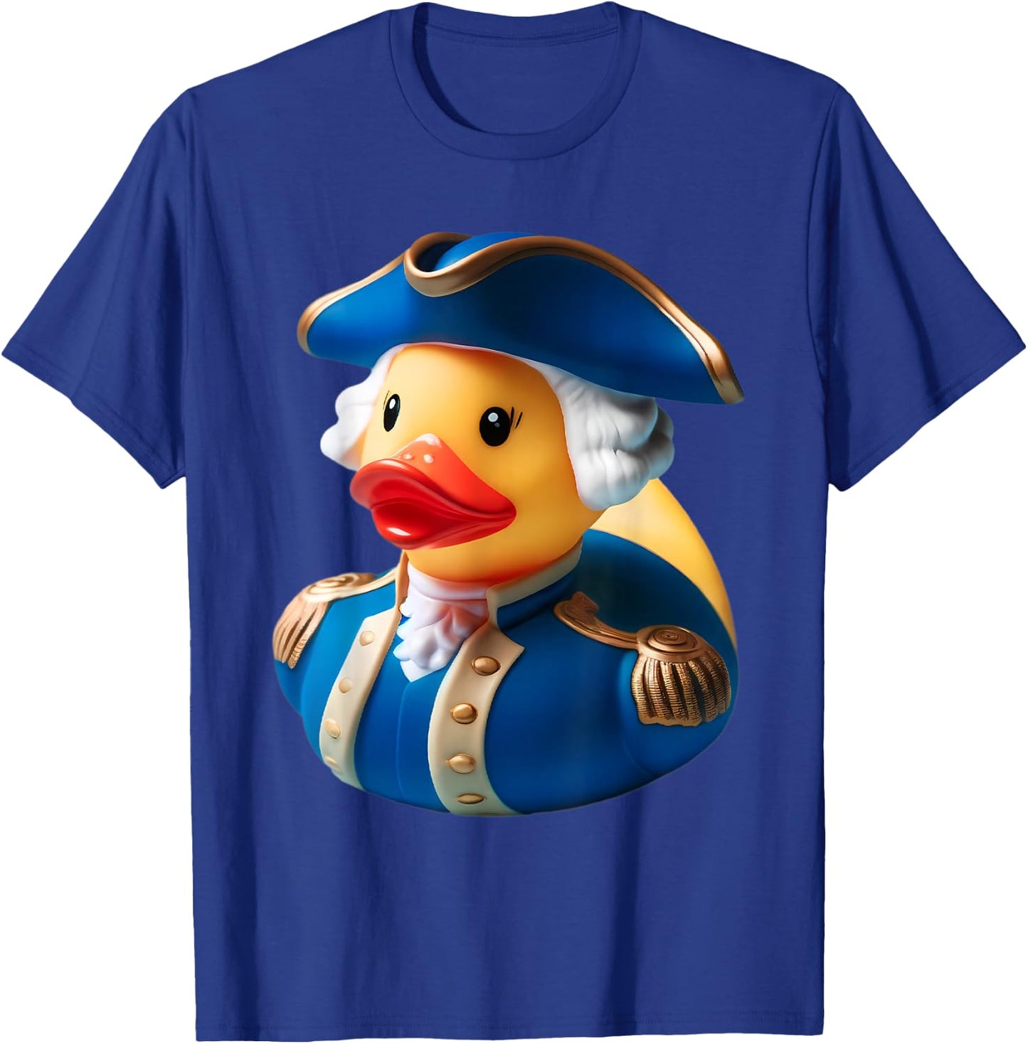 Rubber Duck George Washington President 4th of July T-Shirt - T-Shirt | Royal