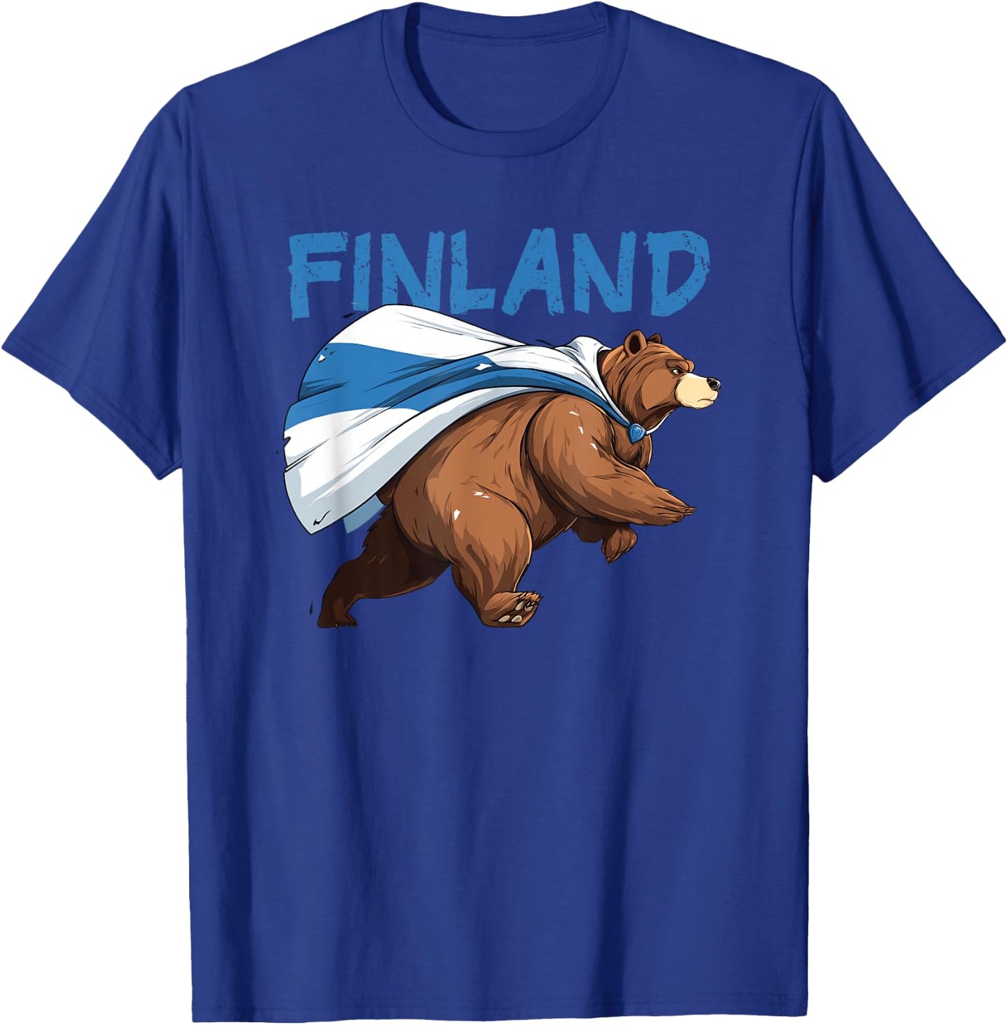 Amazing Finland Bear Look for Finnish Animals and Nature T-Shirt - T-Shirt | Royal