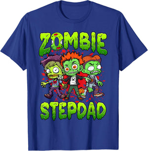 Zombie Stepdad Halloween Costume Family Matching T-Shirt - T-Shirt | Royal