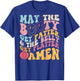 May The Booty Get Fatter & The Belly Get Flatter Amen (BACK) , black T-Shirt - T-Shirt | Royal