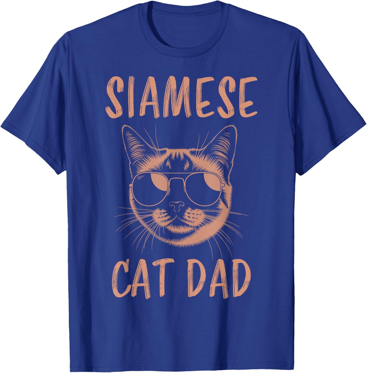 Siamese Cat Dad Funny Siamese Cat Men T-Shirt - T-Shirt | Royal