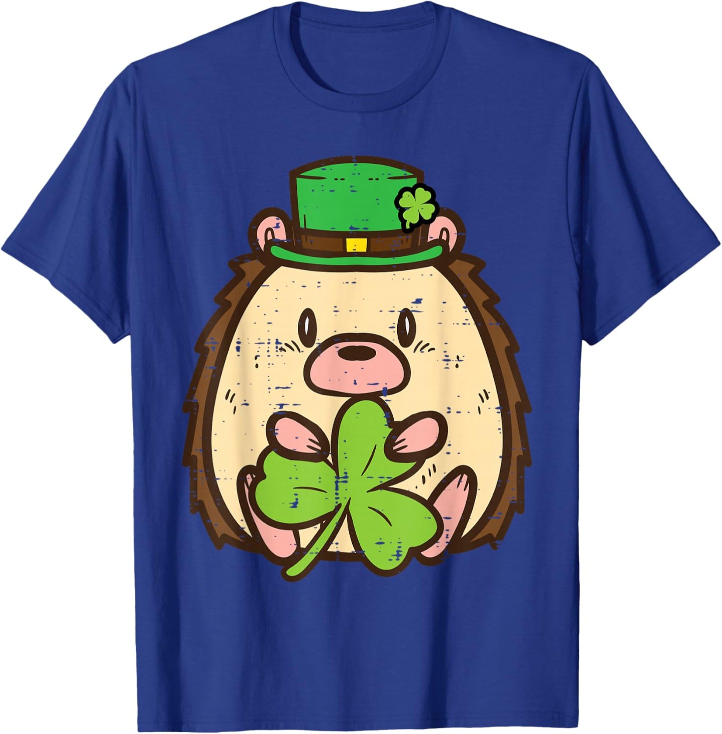 St Patricks Day Hedgehog Saint Pattys Boys Girls Kid Toddler T-Shirt - T-Shirt | Royal