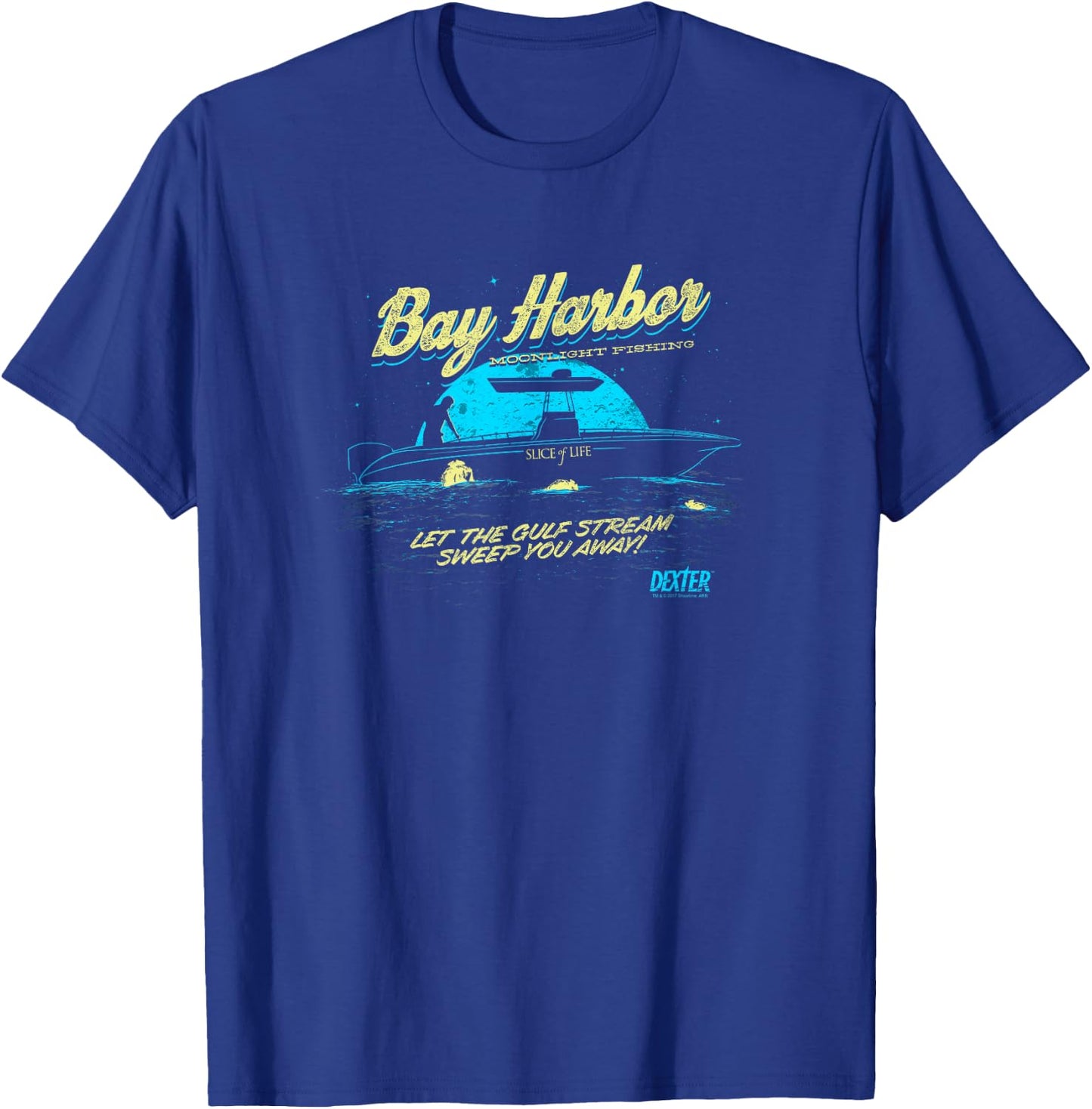 Dexter Moonlight Fishing , black T-Shirt - T-Shirt | Royal