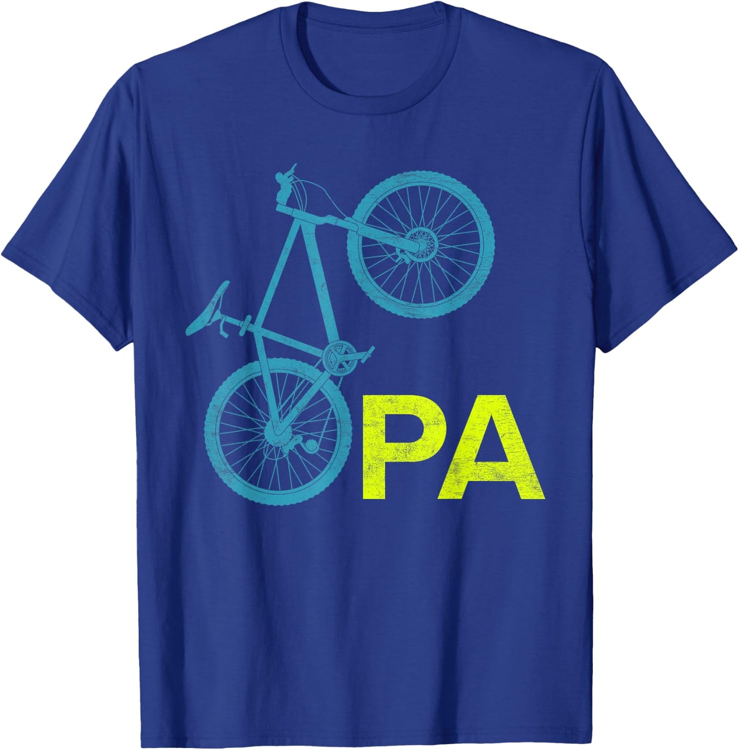 Grandpa Cycling OPA Cycling Funny cyclist T-Shirt - T-Shirt | Royal