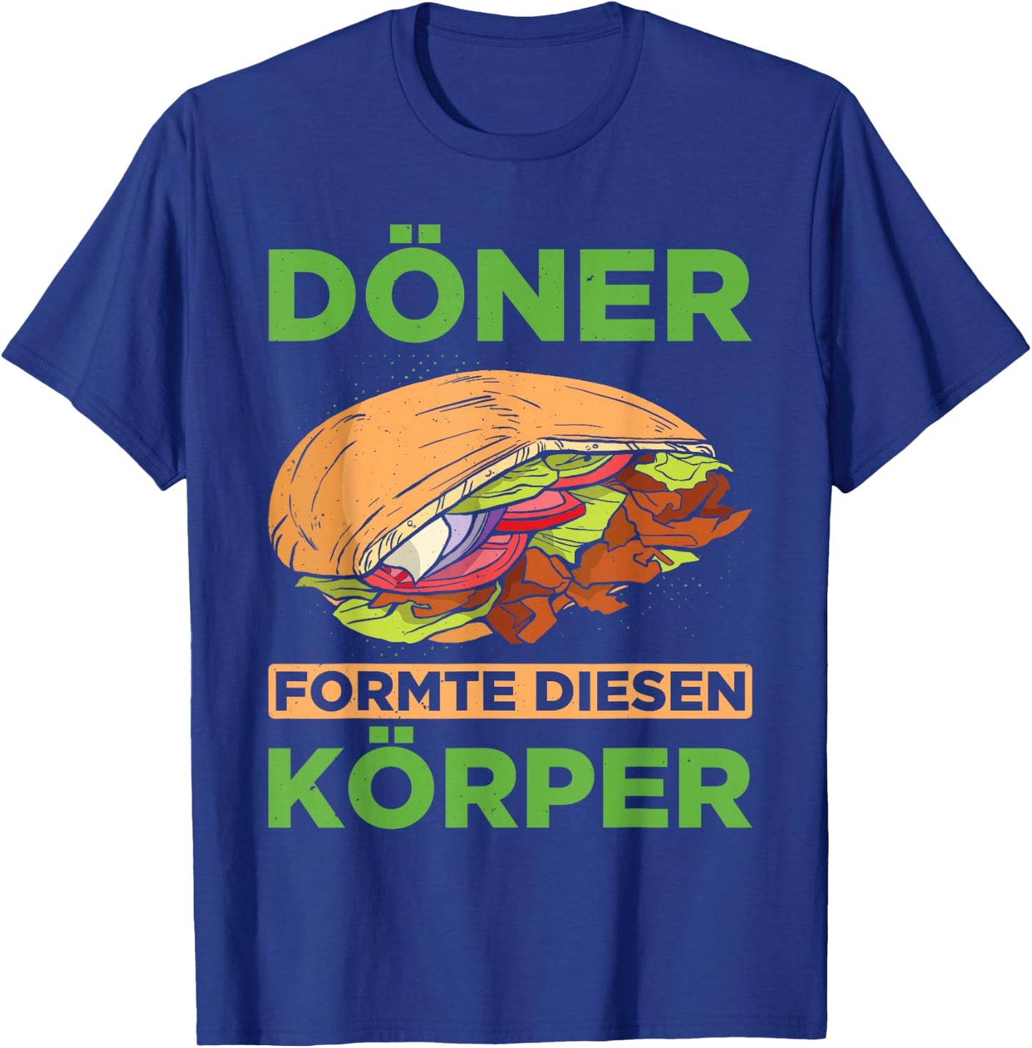 Men's Doner Shaped Diesen Body Kebab Lover Doner Skewer , black T-Shirt - T-Shirt | Royal