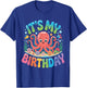 Octopus Happy Birthday for Girl Women T-Shirt - T-Shirt | Royal