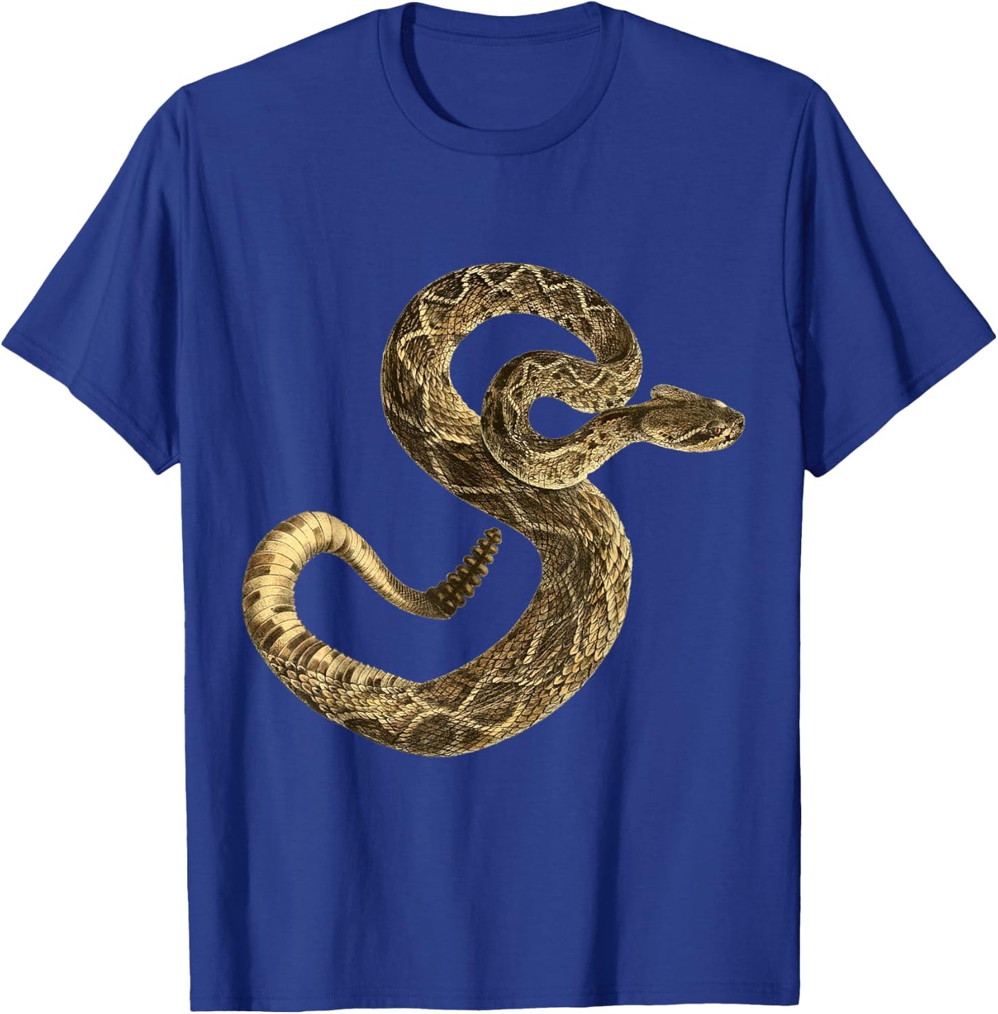 Crotalus Adamanteus Rattlesnake Eastern Diamondback Snake T-Shirt - T-Shirt | Royal