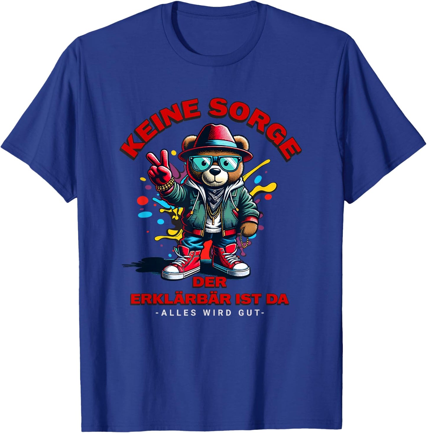 Erklärbär ist da Motiv, Erklärbär im Einsatz T-Shirt - T-Shirt | Royal