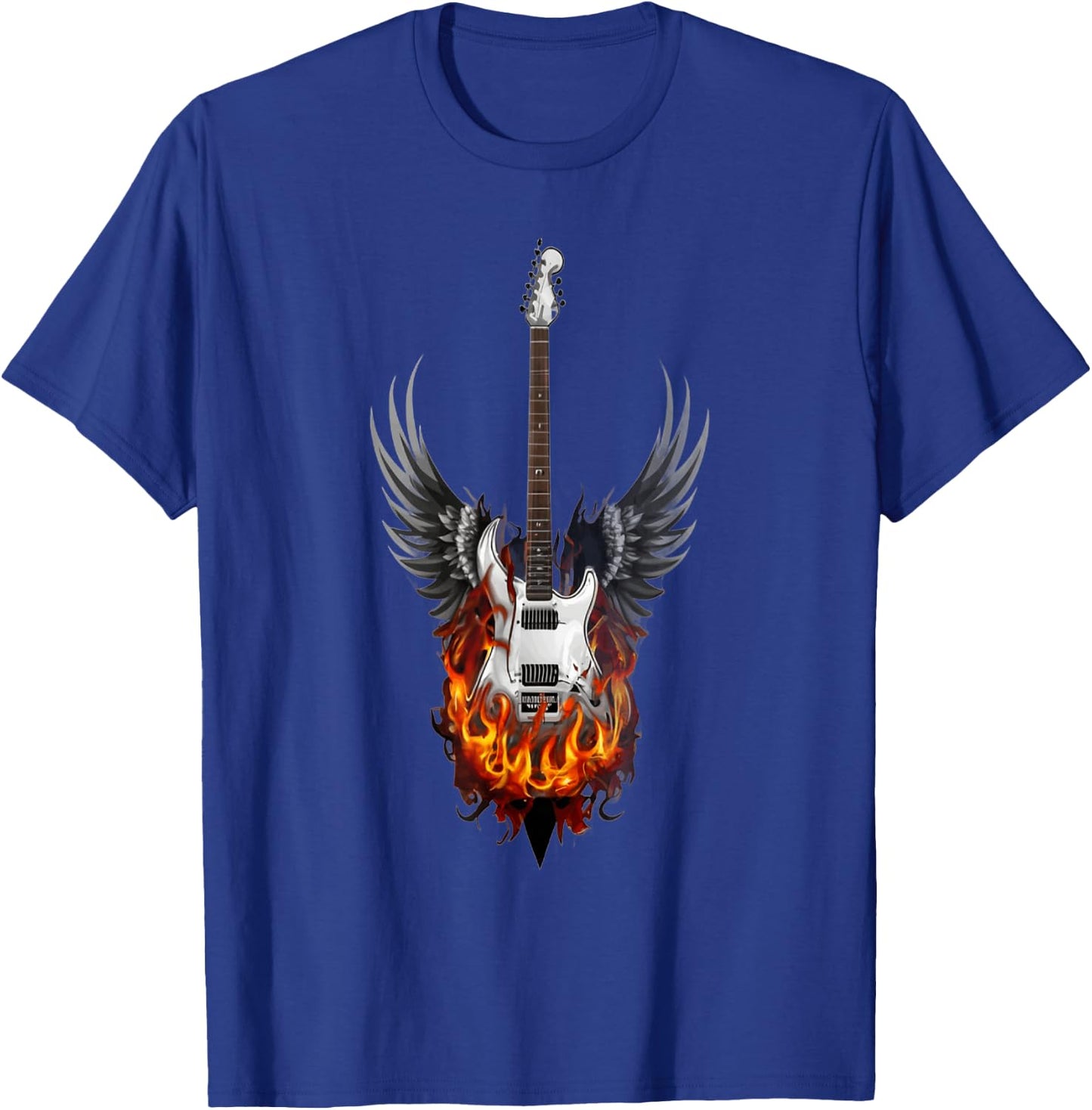Guitare rock enflammé T-Shirt - T-Shirt | Royal