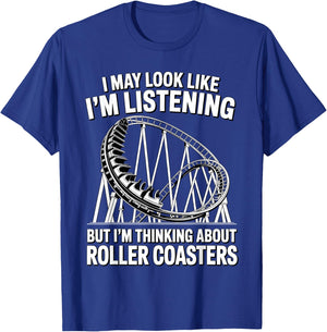 Funny Roller Coaster Art Women Roller Coaster Lover T-Shirt - T-Shirt | Royal