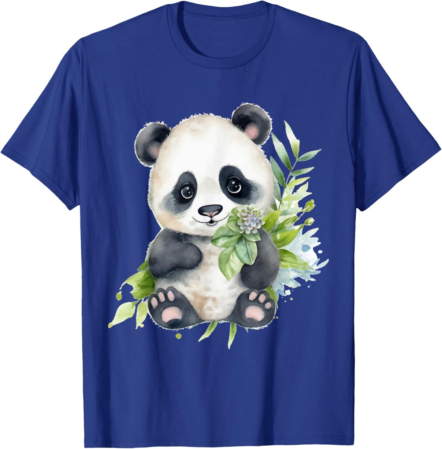 Watercolor Panda T-Shirt - T-Shirt | Royal