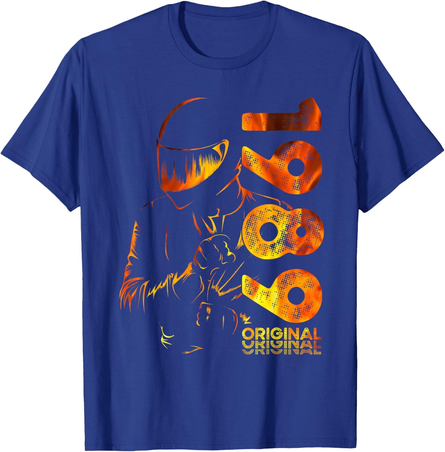 36e Anniversaire Homme Moto Motard Biker 1989 T-Shirt - T-Shirt | Royal