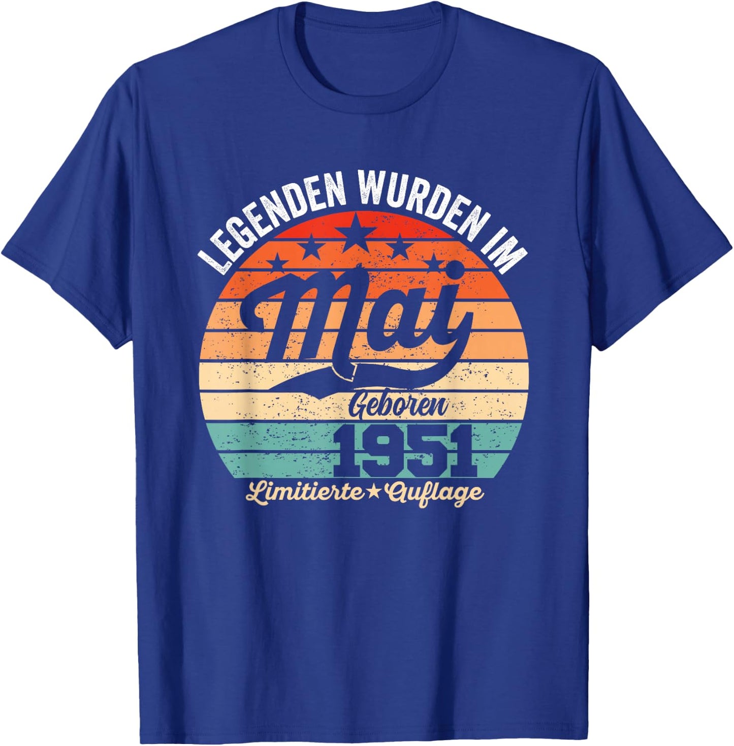 75. Geburtstag Geschenk Mann Legenden Sind Im Mai 1951 T-Shirt - T-Shirt | Royal