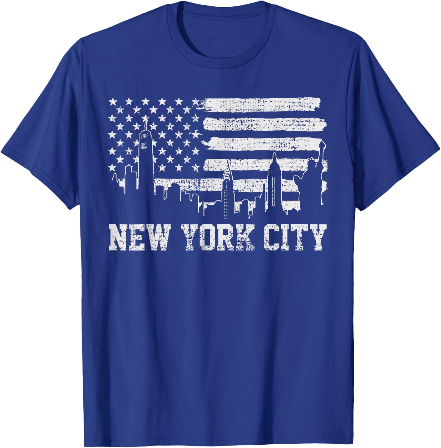 Vintage New York City NYC Big Apple Trip T-Shirt - T-Shirt | Royal