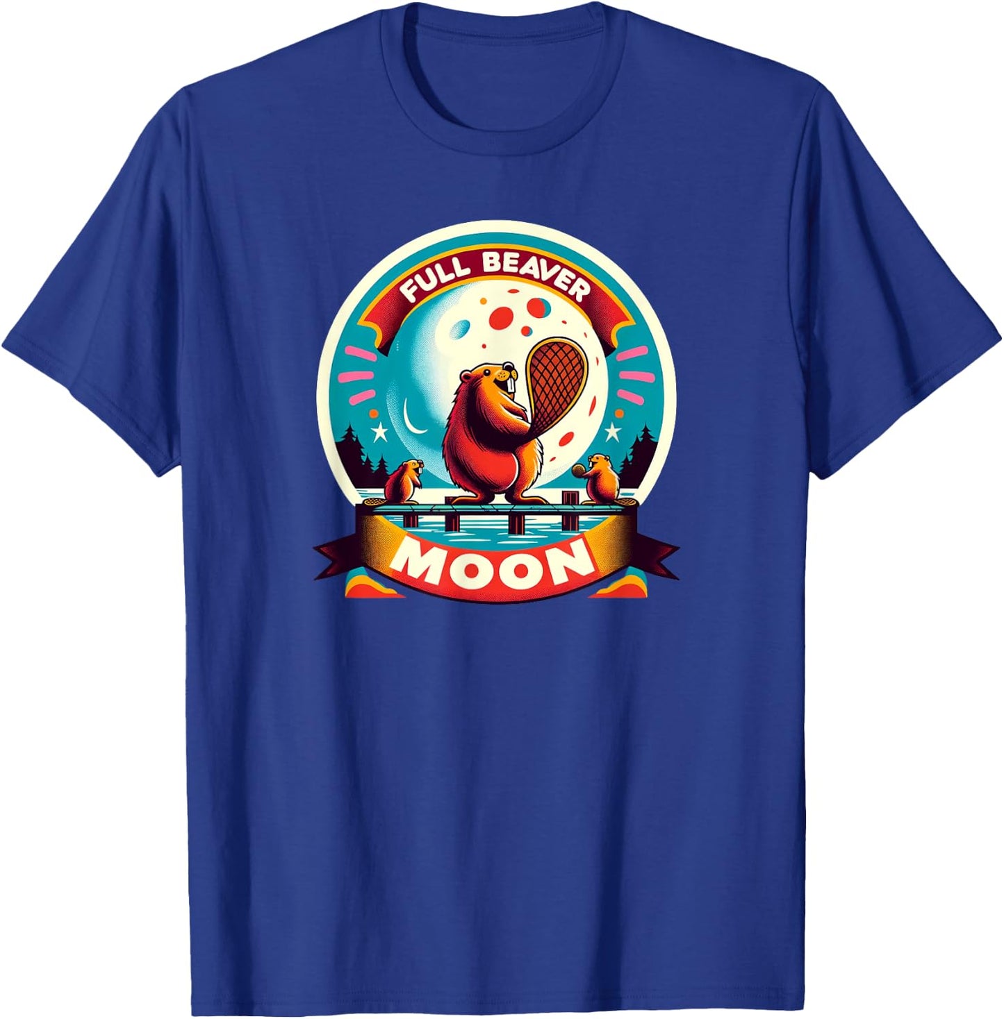 Full Beaver Moon T-Shirt - T-Shirt | Royal