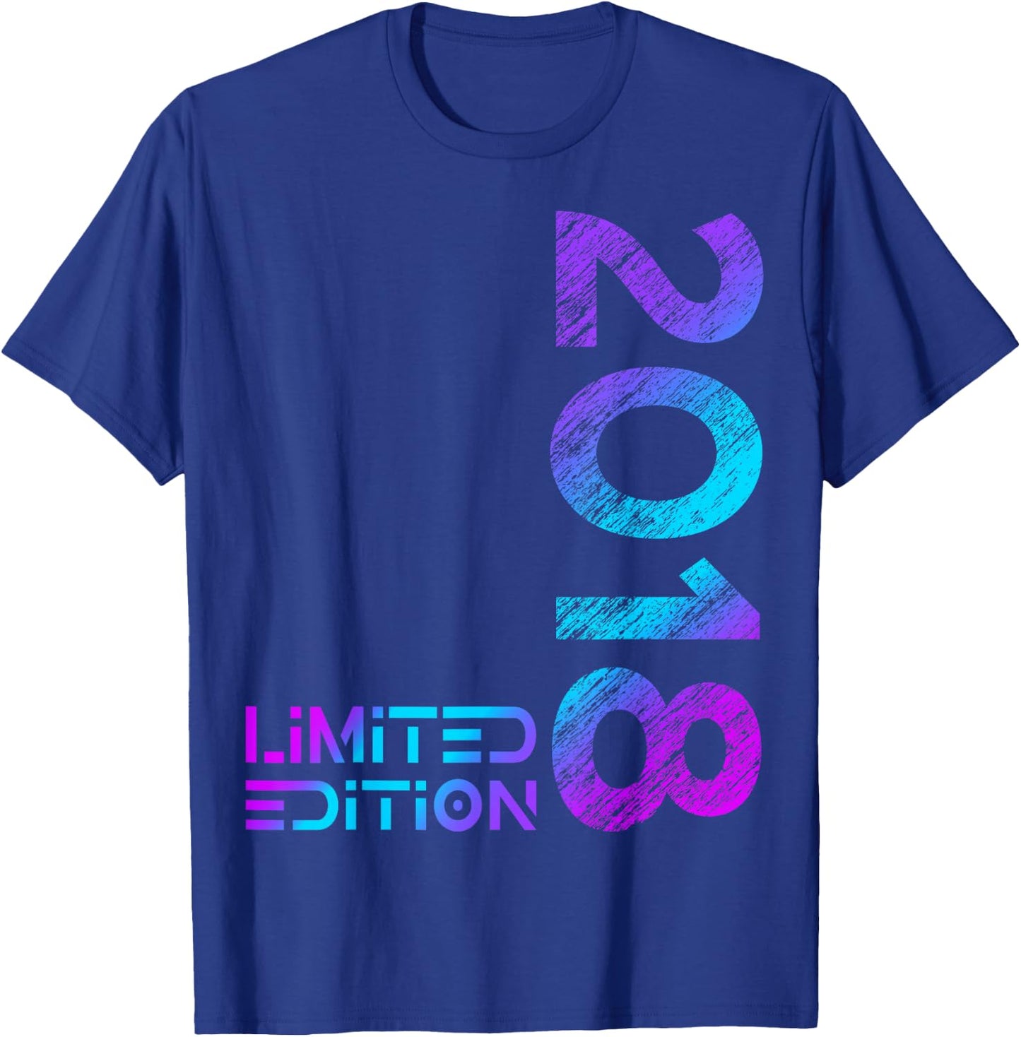 Limited Edition Jahrgang 2018 Junge Mädchen 8. Geburtstag T-Shirt - T-Shirt | Royal