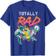 Totally Rad 80s Bmx Bike Vintage Racing Biking Cycling Gift T-Shirt - T-Shirt | Royal