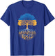Ukrainian Roots - Ukraine Flag Colors Family Tree Souvenir T-Shirt - T-Shirt | Royal