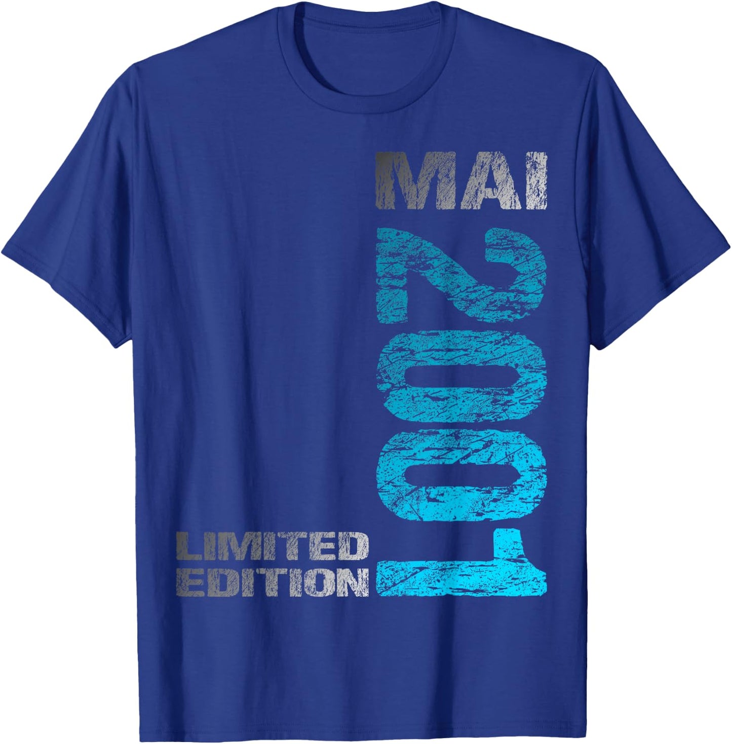 Mai 2001 Mann Frau 25. Geburtstag Limited Edition 25 T-Shirt - T-Shirt | Royal