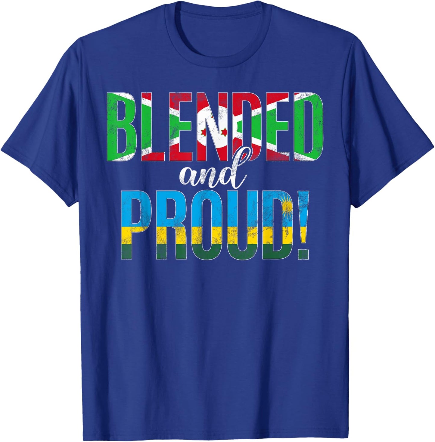 Nationalité mixte et fière moitié burundaise moitié rwandaise T-Shirt - T-Shirt | Royal
