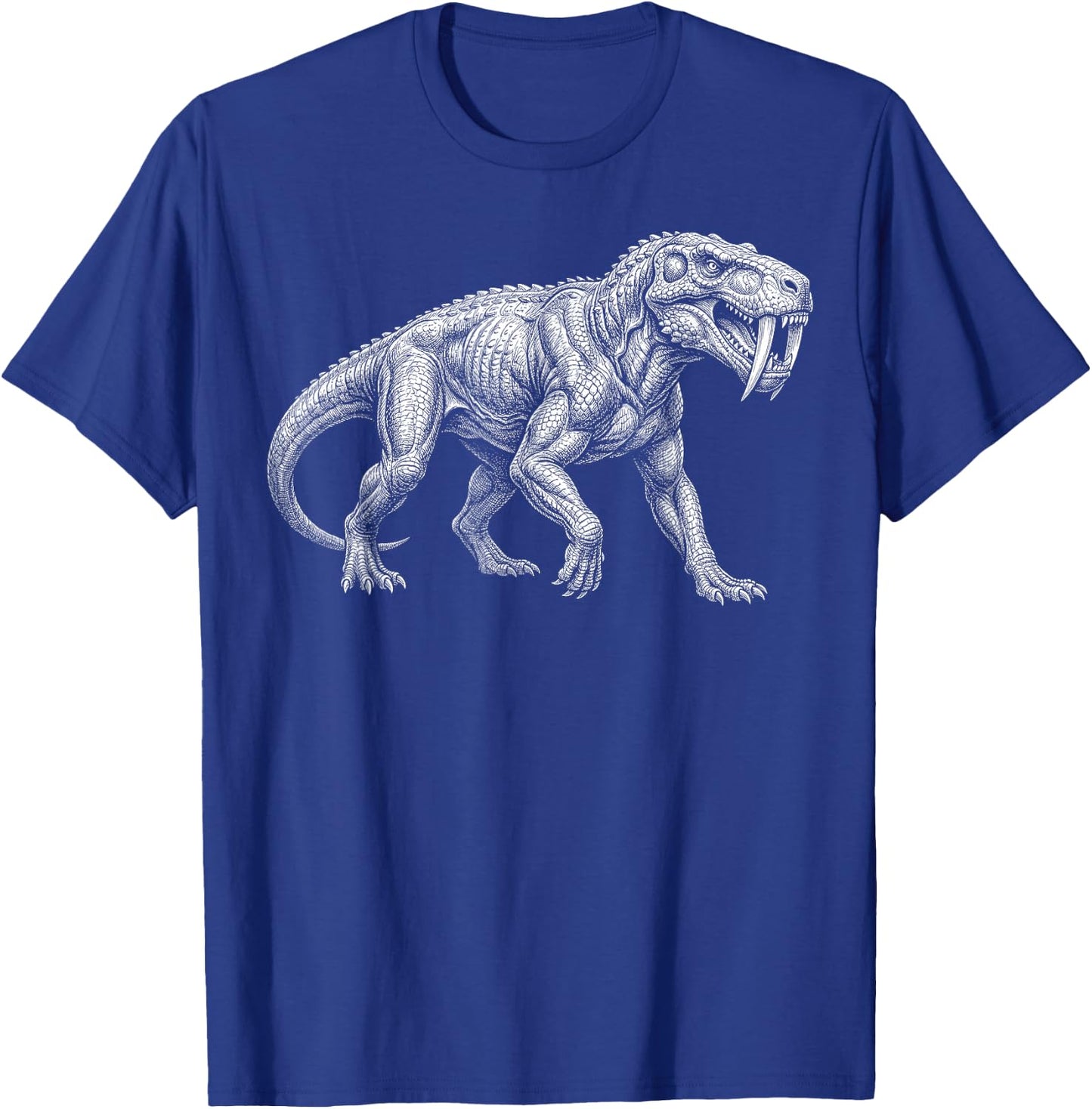 Gorgonopsid Skeleton Permian Predator Synapsid Fossil T-Shirt - T-Shirt | Royal