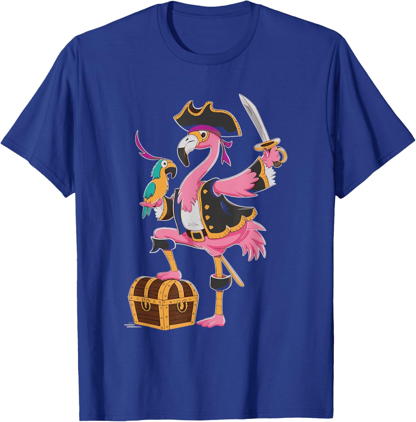 Flamingo Pirate T-Shirt - T-Shirt | Royal