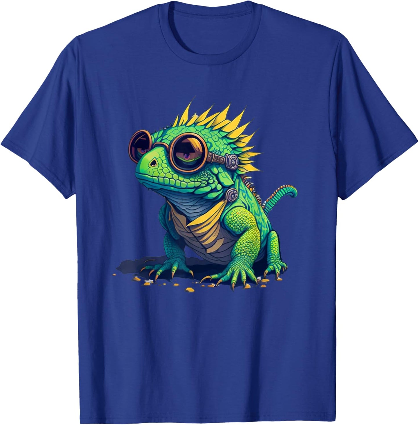 Exotic Iguana Herpetology Apparel Women's Chameleon Sunglasses , Black, Small T-Shirt - T-Shirt | Royal