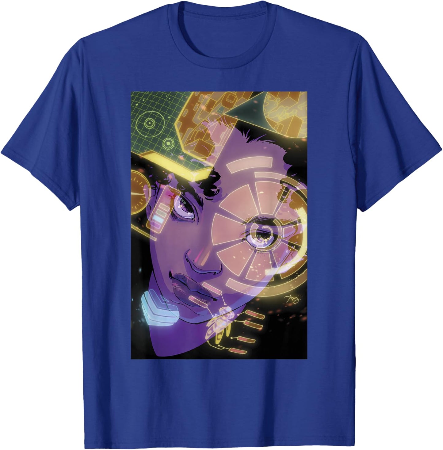 Marvel Ironheart Portrait Poster T-Shirt - T-Shirt | Royal