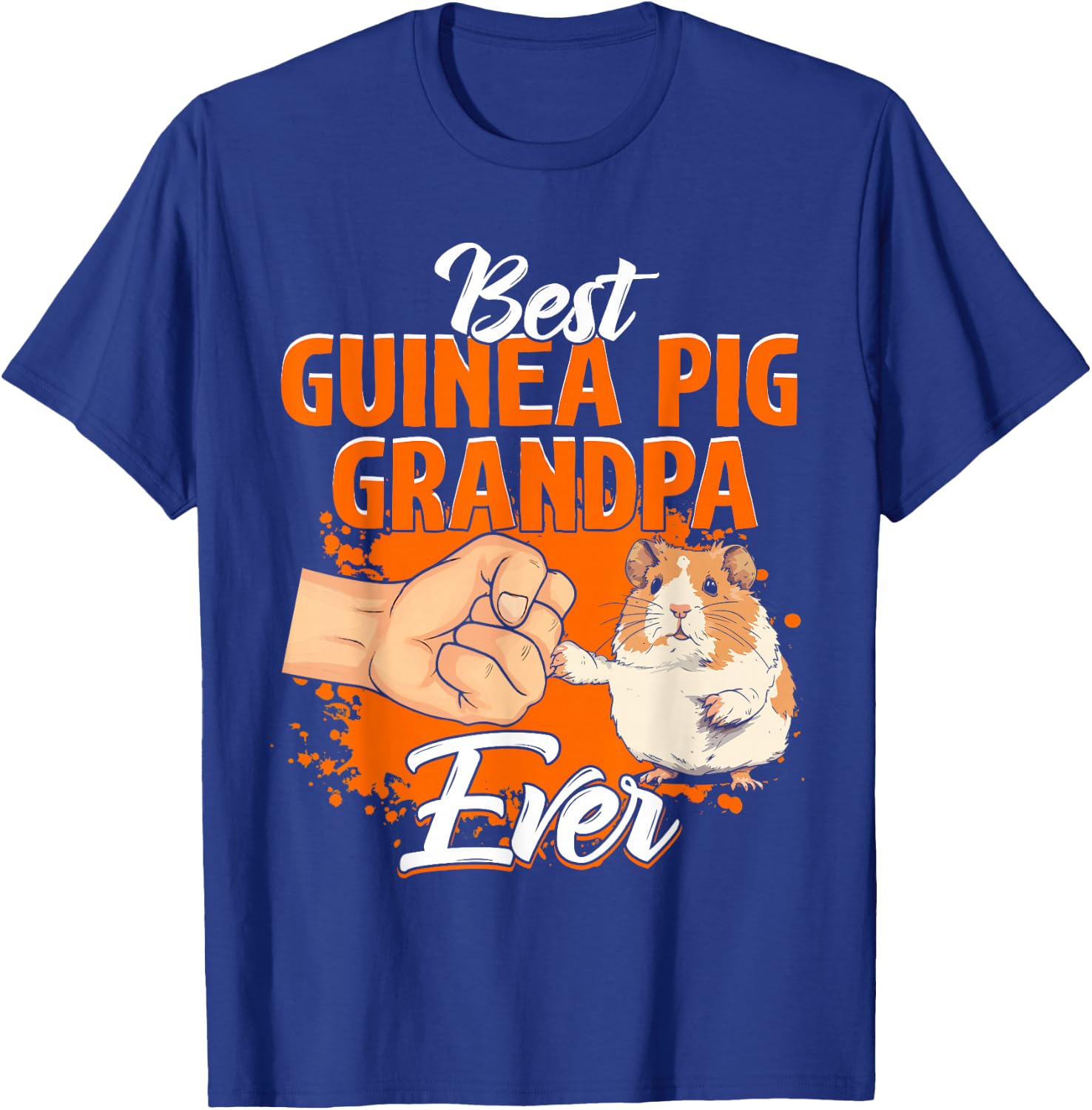 Best Guinea Pig Grandpa Ever Rodent Pet Owner Guinea Pig T-Shirt - T-Shirt | Royal