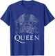 Queen Official Classic Crest Logo White , black T-Shirt - T-Shirt | Royal