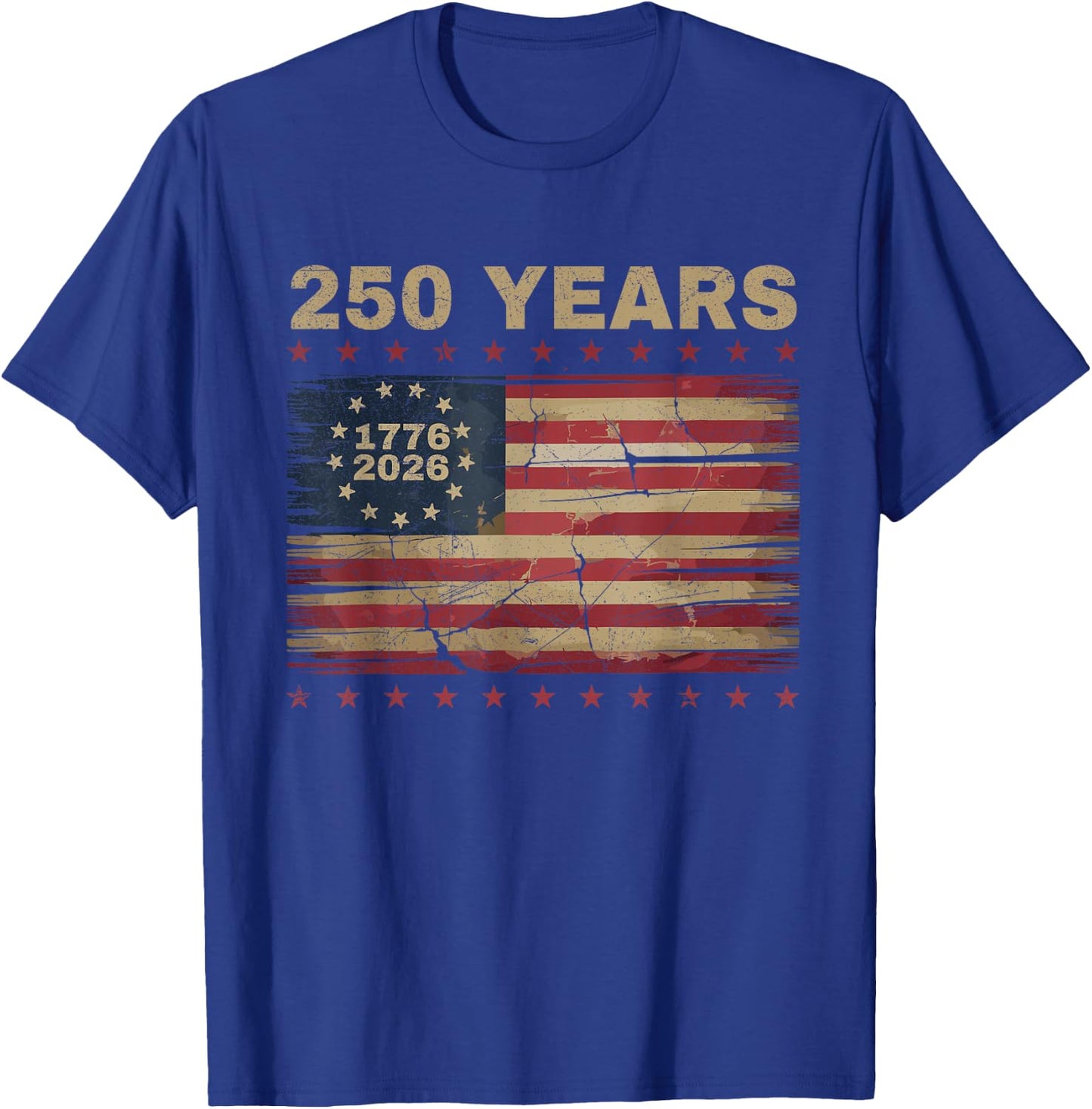 250th Anniversary USA T-Shirt - T-Shirt | Royal