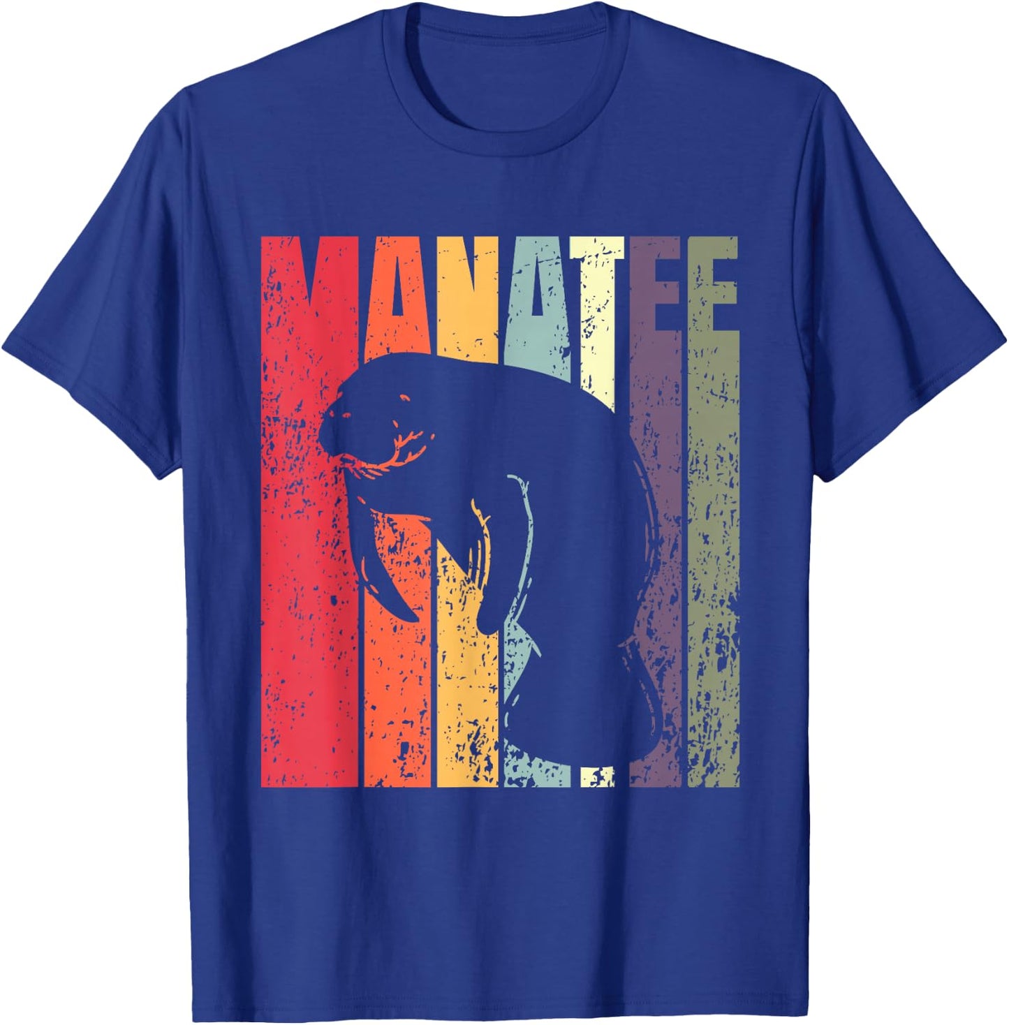 Retro Manatee T-Shirt - T-Shirt | Royal