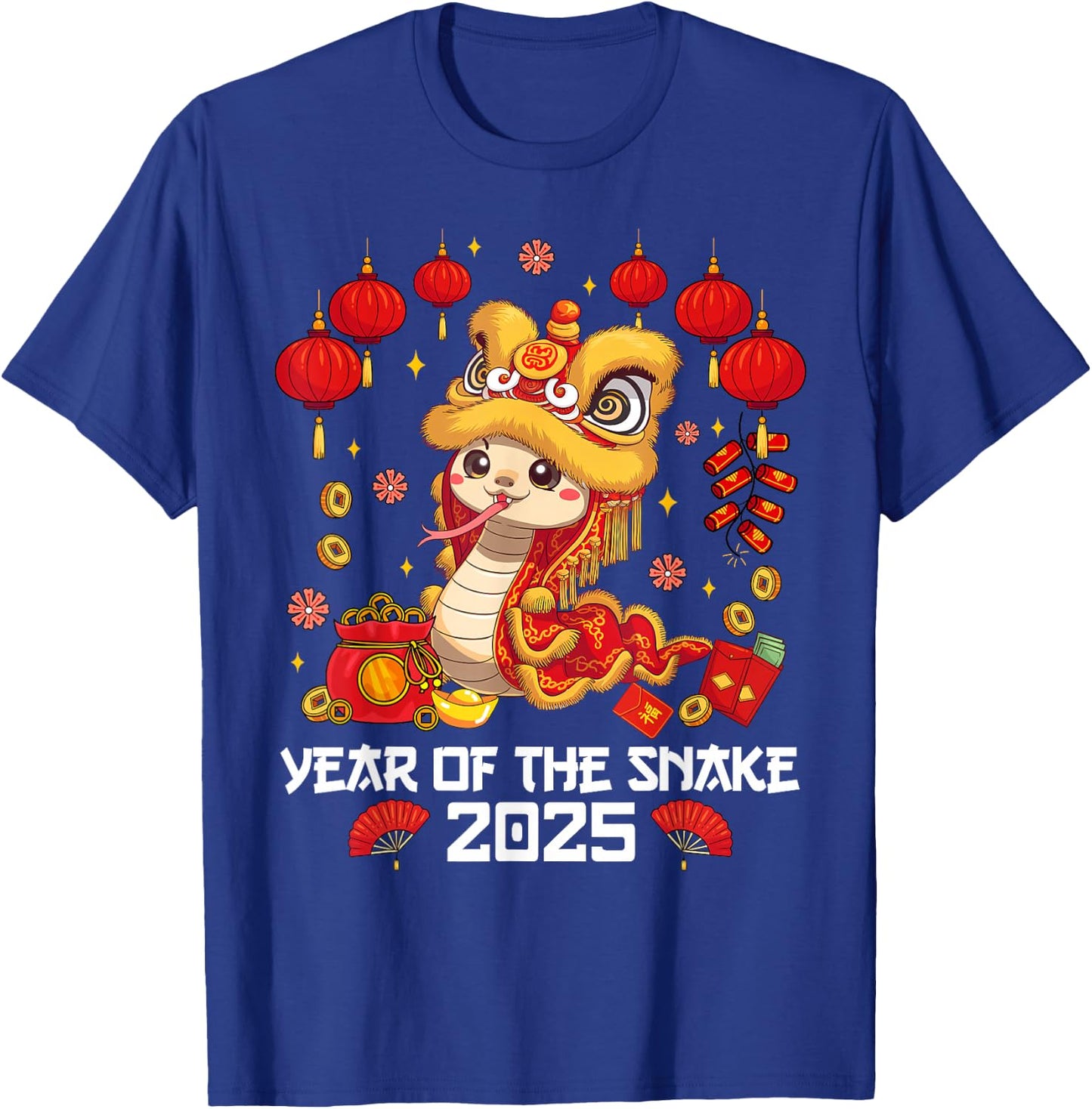 Chinese Lunnar New Year Snake The Year of The Snake 2025 T-Shirt - T-Shirt | Royal