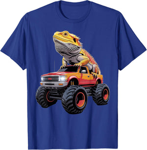 Monster Truck With Bearded Dragon T-Shirt - T-Shirt | Royal
