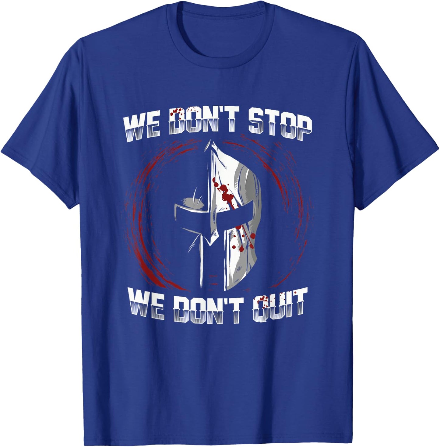 Spartan Workout Design Training Motivation T-Shirt - T-Shirt | Royal