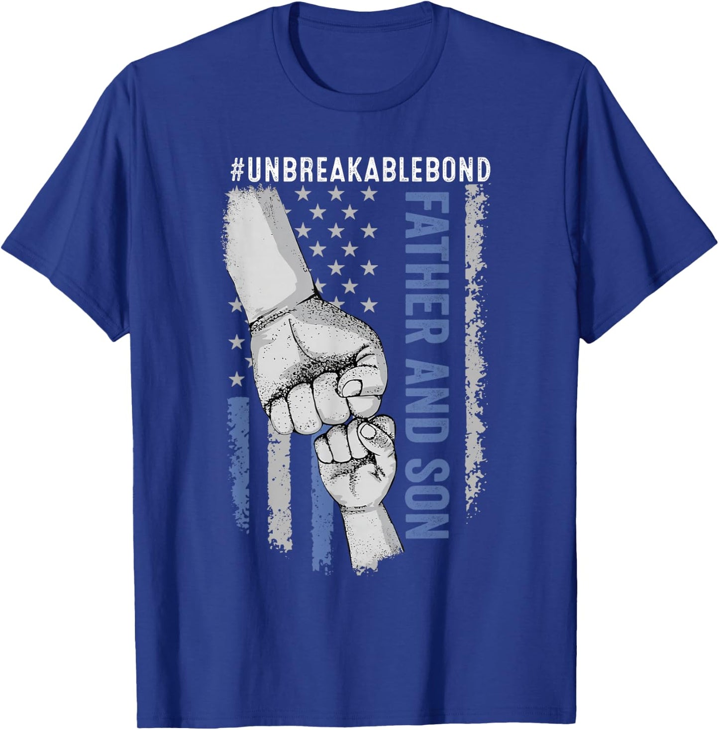 Father Son Unbreakable Bond Flag T-Shirt - T-Shirt | Royal
