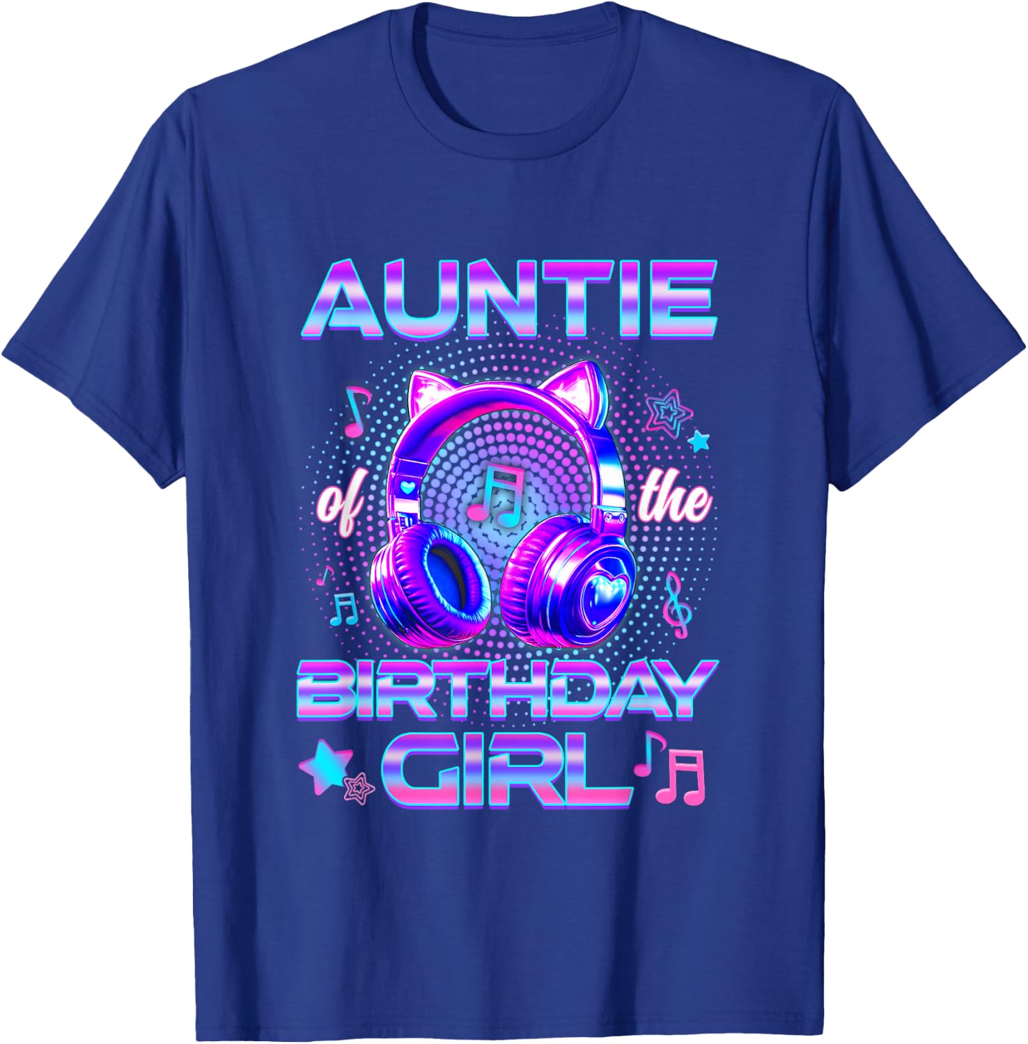 Auntie of The Birthday Girl K-Pop Korean Family Birthday T-Shirt - T-Shirt | Royal
