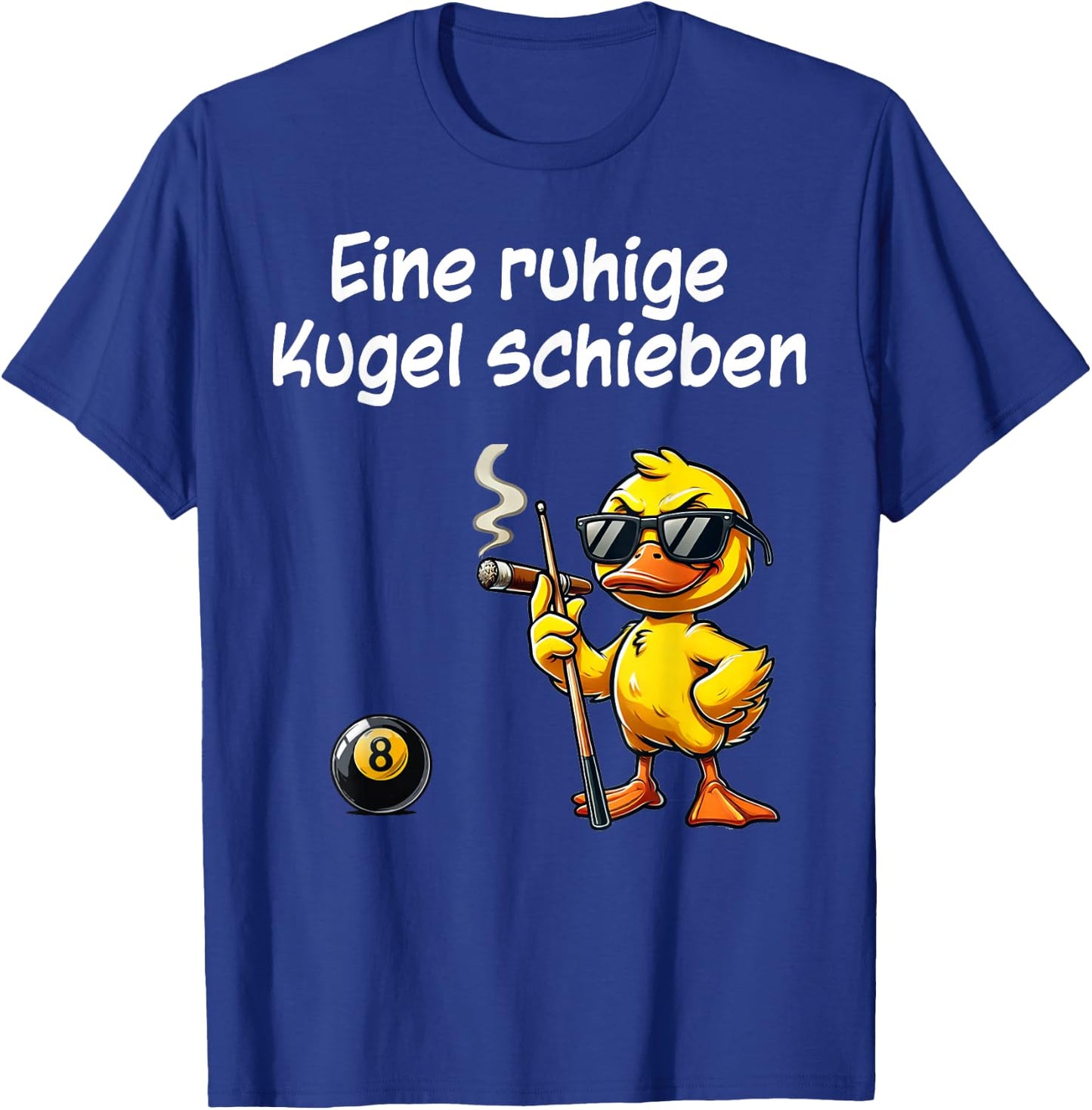 A Quiet Ball Pushing Funny Saying Snooker Billiard , black T-Shirt - T-Shirt | Royal