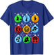 Broadways Christmas Bulbs Ornament lights Xmas Gift T-Shirt - T-Shirt | Royal