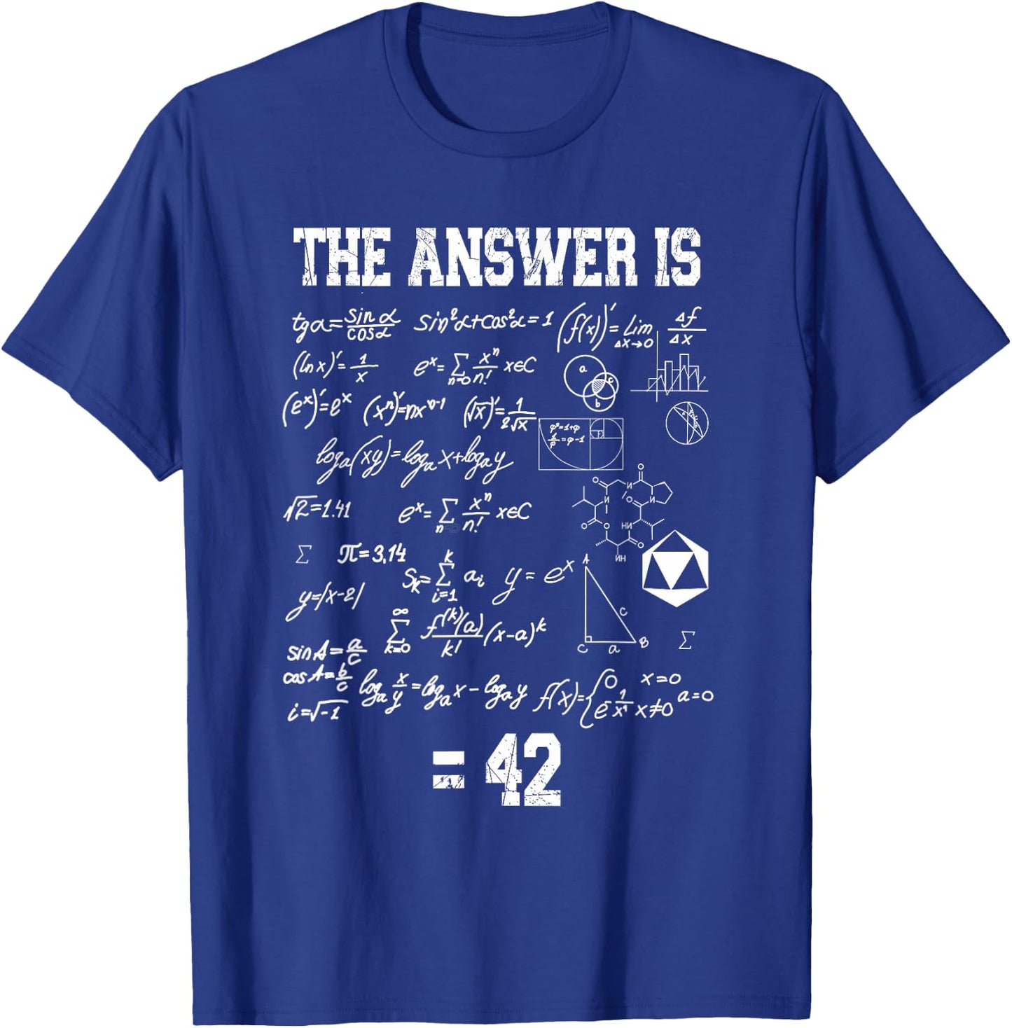 The Answer is 42, Genie, Nerd, Mathematik T-Shirt - T-Shirt | Royal