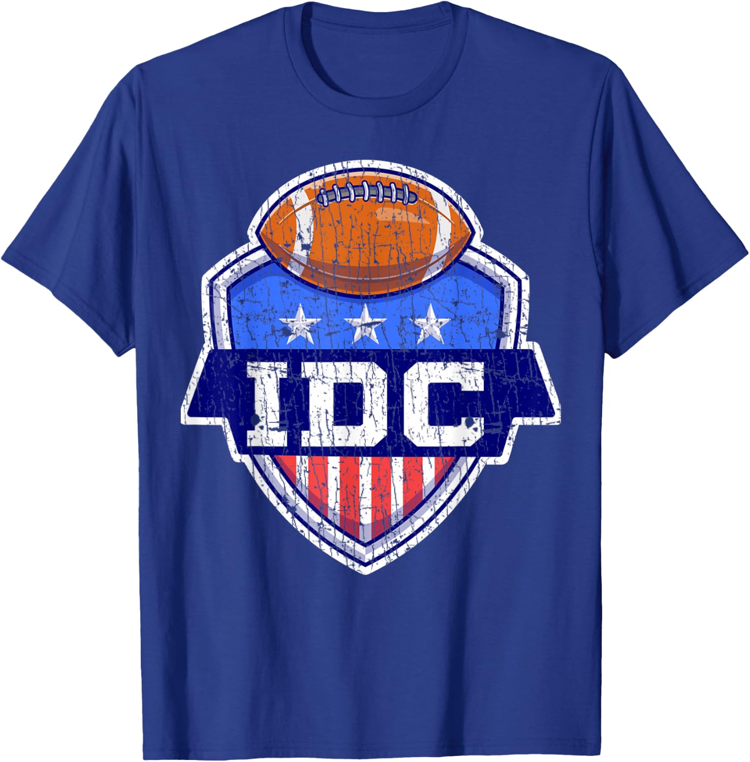 IDC American Football I Don't Care Football Lover T-Shirt - T-Shirt | Royal