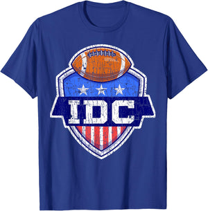IDC American Football I Don't Care Football Lover T-Shirt - T-Shirt | Royal