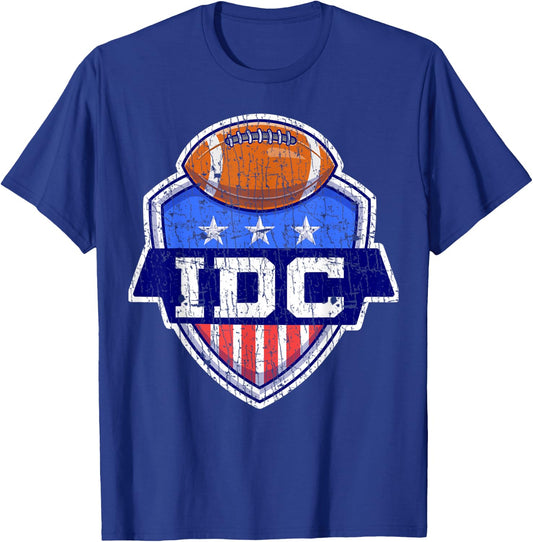 IDC American Football I Don't Care Football Lover T-Shirt - T-Shirt | Royal
