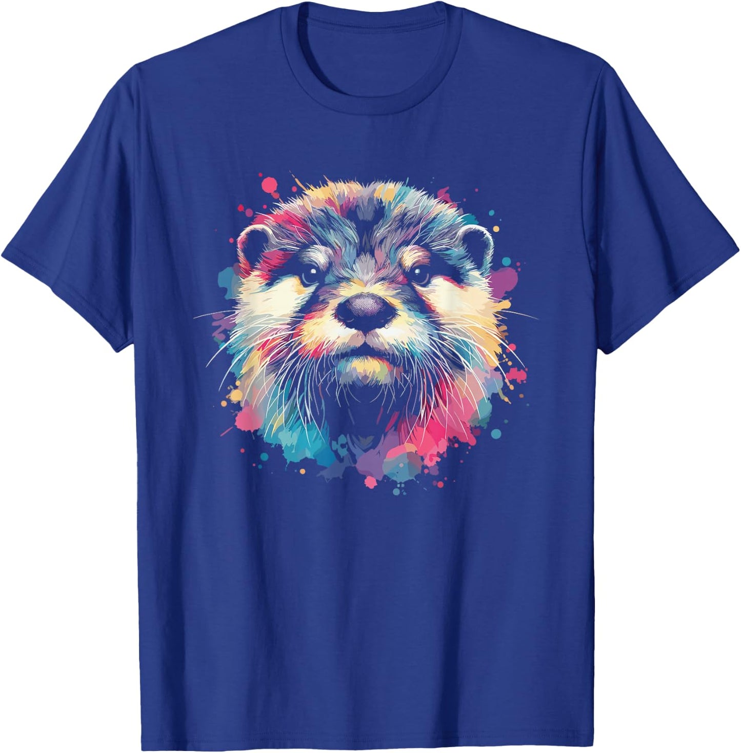 Adult Black Modern Graphic , Small, Short Sleeve, Round Neck, Collarless, Pull On, 1 Count, 0 Pockets, Lightweight, Stretchable, , All Ages, Casual Wear T-Shirt - T-Shirt | Royal
